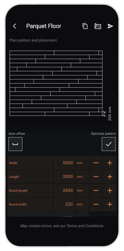 Parquet Floor mobile app